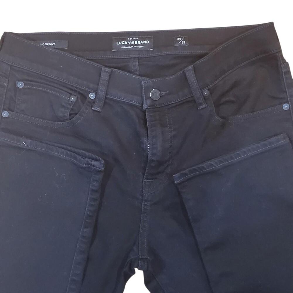 Lucky Brand men's black denim jeans Size 34" 32"